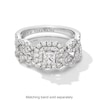 Thumbnail Image 5 of Vera Wang Love Collection 1 CT. T.W. Princess-Cut Diamond Double Frame Twist Engagement Ring in 14K White Gold