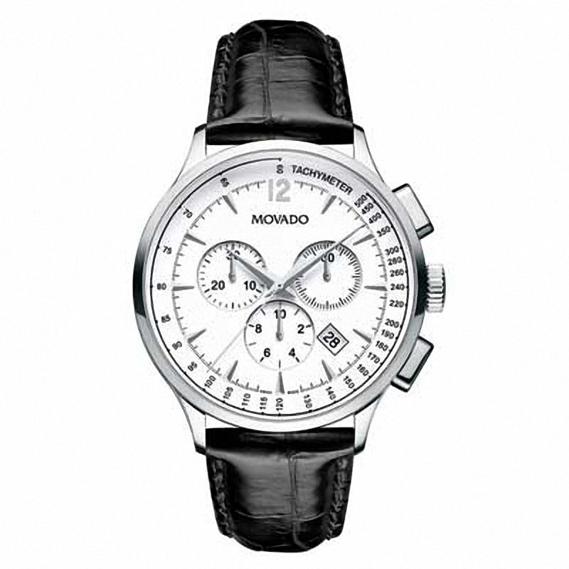 Main Image 1 of Men's Movado Circa Chronograph Watch with White Dial (Model: 0606575)