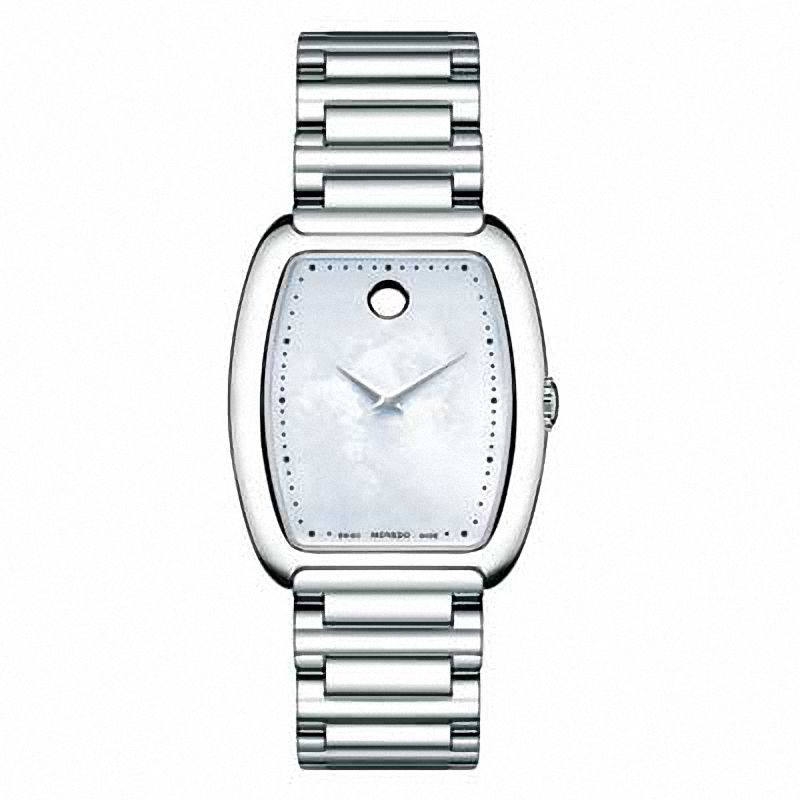 Main Image 1 of Ladies' Movado Concerto Watch with White Mother-of-Pearl Tonneau Dial (Model: 0606547)