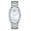 Thumbnail Image 0 of Ladies' Movado Concerto Diamond Accent Watch with White Mother-of-Pearl Tonneau Dial (Model: 0606548)