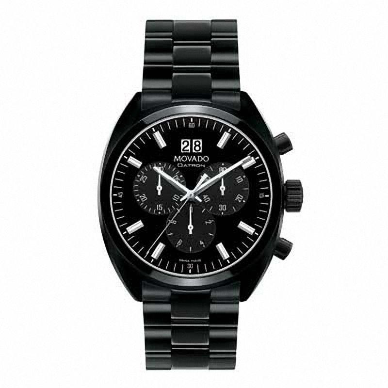 Main Image 1 of Men's Movado Datron Black PVD Stainless Steel Watch with Black Dial (Model: 0606535)