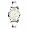 Thumbnail Image 1 of Ladies' Movado Linio Two-Tone Stainless Steel Bangle Watch with Mother-of-Pearl Dial (Model: 0606552)
