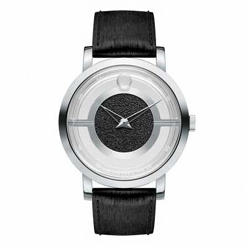 Men's Movado Museum® Watch with Black Translucent Dial (Model: 0606567)