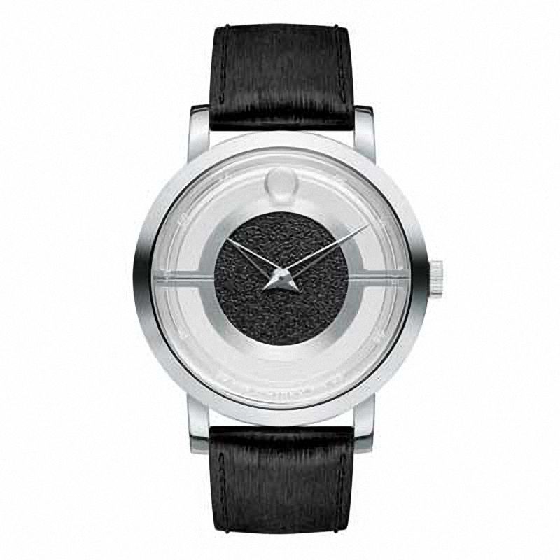 Main Image 1 of Men's Movado Museum® Watch with Black Translucent Dial (Model: 0606567)
