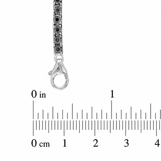 1/4 CT. T.w. Black Diamond Tennis Bracelet in Sterling Silver