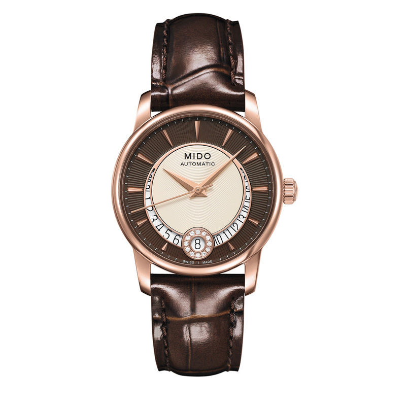 Main Image 1 of Ladies' MIDO® Baroncelli II Automatic Strap Watch with Two-Tone Dial (Model: M007.207.36.291.00)