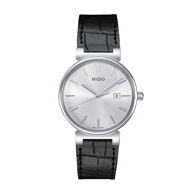 Men's MIDO® Dorada Strap Watch with Silver-Tone Dial (Model: M009.610.16.031.20)