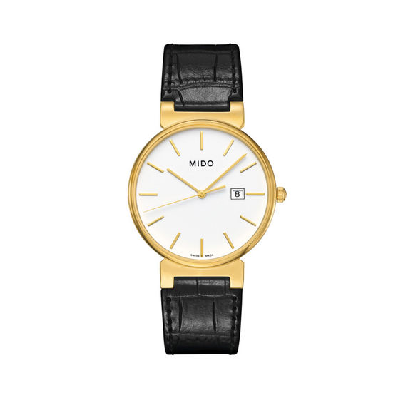 Mido Dorada Strap Watch with White Dial (Model: M009.610.36.011.00)