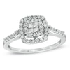 Thumbnail Image 0 of 1/2 CT. T.W. Quad Princess-Cut Diamond Frame Ring in 10K White Gold