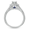Thumbnail Image 3 of Vera Wang Love Collection 1-1/3 CT. T.W. Emerald-Cut Diamond Split Shank Frame Engagement Ring in 14K White Gold