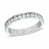 Thumbnail Image 1 of 1/2 CT. T.W. Certified Diamond Anniversary Band in 18K White Gold (F/I1)