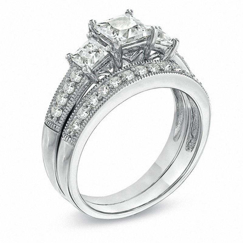 White Sapphire Wedding Rings Sets 2024 | towncentervb.com