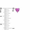 Thumbnail Image 2 of Heart-Shaped Lab-Created Pink and White Sapphire Pendant, Ring and Earrings Set in Sterling Silver - Size 7
