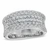Thumbnail Image 0 of 1-1/3 CT. T.W. Diamond Multi-Row Anniversary Band in 14K White Gold