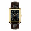Thumbnail Image 1 of Men's ESQ Movado Synthesis Gold-Tone Strap Watch with Rectangular Black Dial (Model: 07301419)