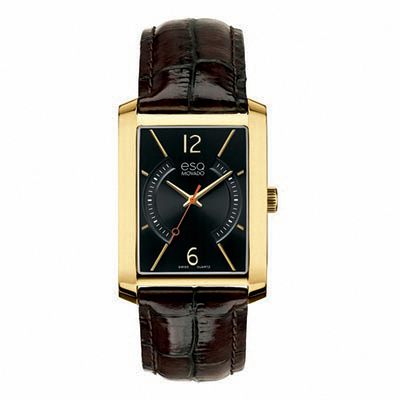 movado rectangular men's watch