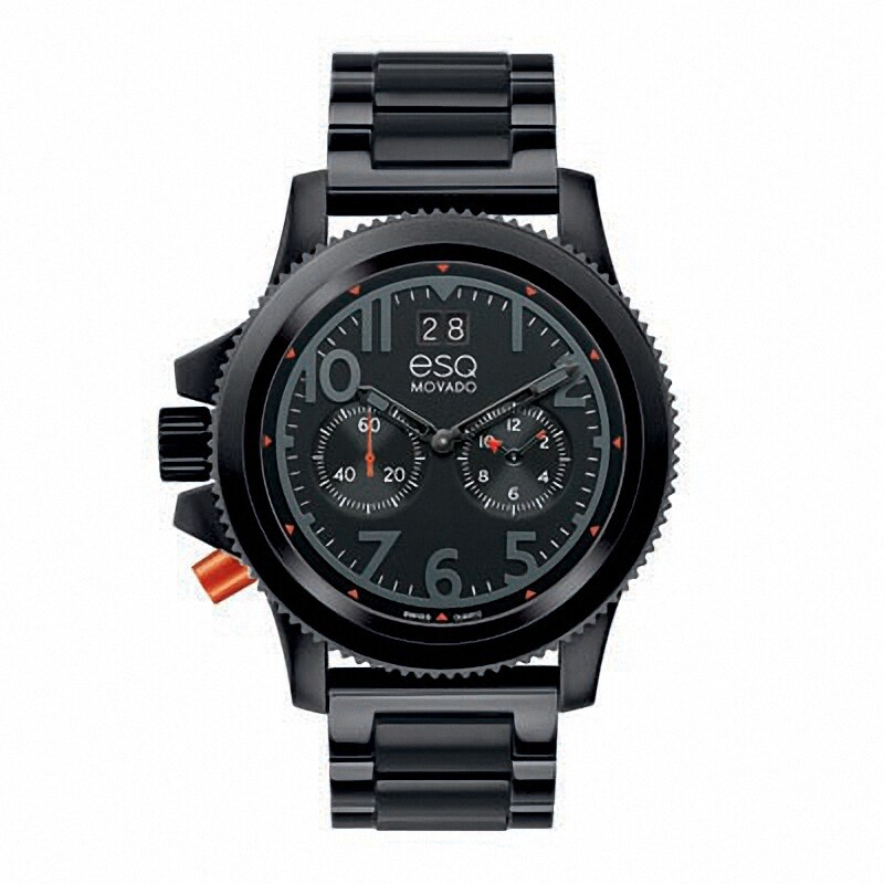 Main Image 1 of Men's ESQ Movado Fusion Black IP Watch (Model: 07301422)
