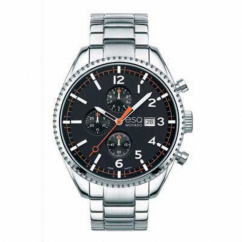 Men's ESQ Movado Catalyst Chronograph Watch with Black Dial (Model: 07301427)