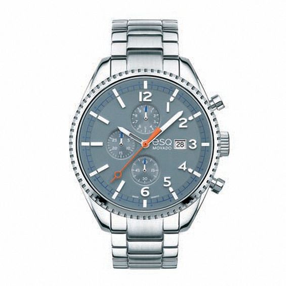 Men's ESQ Movado Catalyst Chronograph Watch with Light Blue Dial (Model: 07301428)