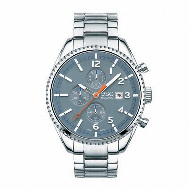 Men's ESQ Movado Catalyst Chronograph Watch with Light Blue Dial (Model: 07301428)