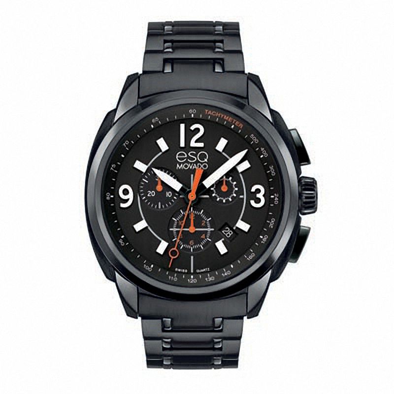 Men's ESQ Movado Excel Chronograph Black IP Watch (Model: 07301418)