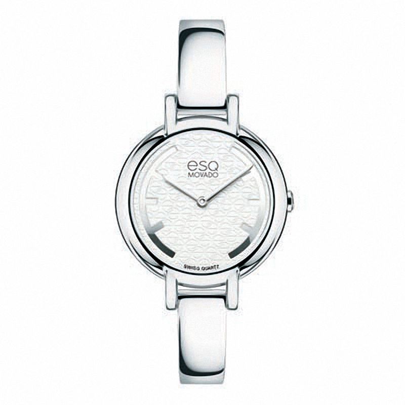 Main Image 1 of Ladies' ESQ Movado Contempo Bangle Watch with White Dial (Model: 07101391)