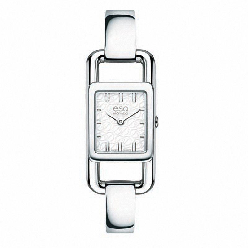 Main Image 1 of Ladies' ESQ Movado Angle Bangle Watch with Square White Dial (Model: 07101393)