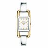 Thumbnail Image 1 of Ladies' ESQ Movado Angle Two-Tone Bangle Watch with Square White Dial (Model: 07101399)