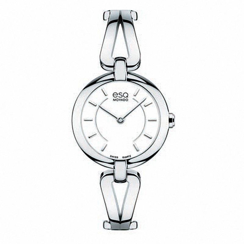 Main Image 1 of Ladies' ESQ Movado Corbel Bangle Watch with White Dial (Model: 07101397)