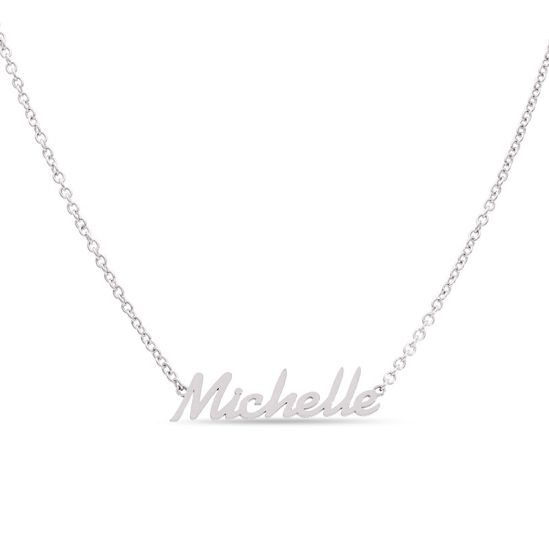 zales.com | Name Necklace in Stainless Steel (1 Line)