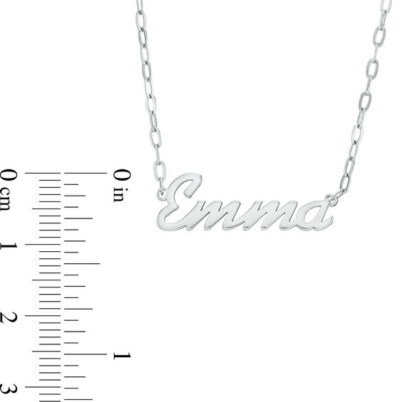 Name Necklace in Stainless Steel (12 Characters) 17.25" Name