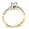 Thumbnail Image 2 of 1/3 CT. T.W. Princess-Cut Diamond Split Shank Engagement Ring in 10K Gold