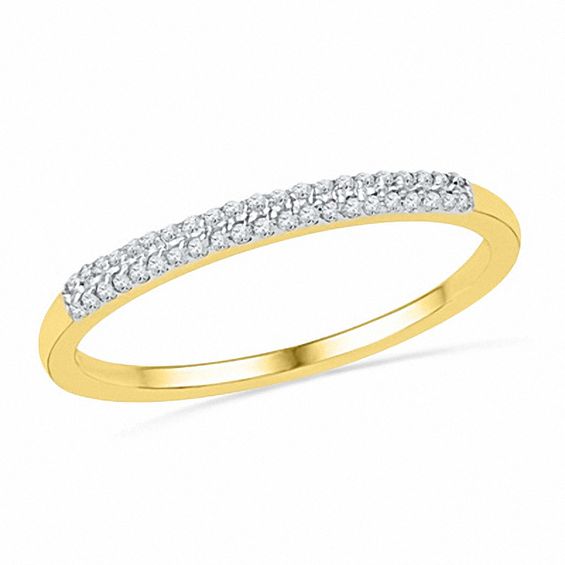 1/4 CT. T.w. Diamond Square Frame Bridal Set in 10K Gold