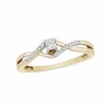 Thumbnail Image 0 of 1/8 CT. T.W. Princess-Cut Diamond Promise Ring in 10K Gold