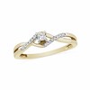 Thumbnail Image 0 of 1/8 CT. T.W. Princess-Cut Diamond Promise Ring in 10K Gold