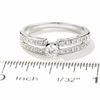 Thumbnail Image 3 of 1/4 CT. T.W. Diamond Split Shank Promise Ring in 10K Gold