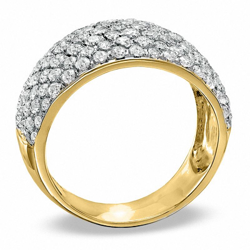 Main Image 2 of 2 CT. T.W. Diamond Seven Row Band in 10K Gold