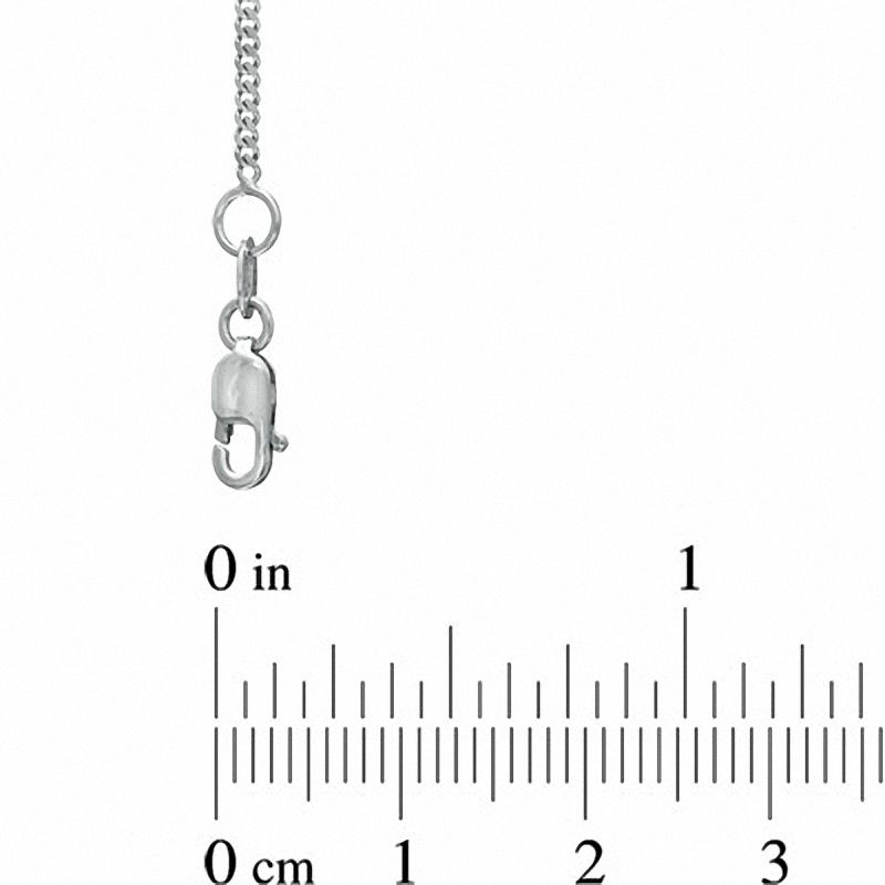 Ladies' 1.5mm Gourmette Chain Necklace in 14K White Gold - 18"