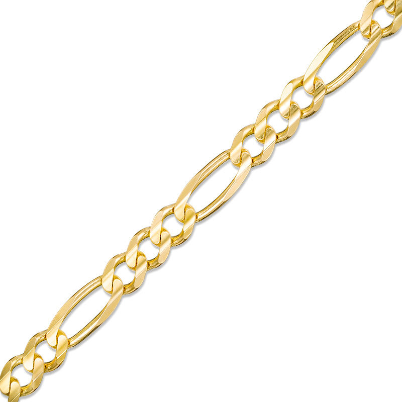 Zales Men's 11.3mm Curb Chain Bracelet in 10K Gold - 9