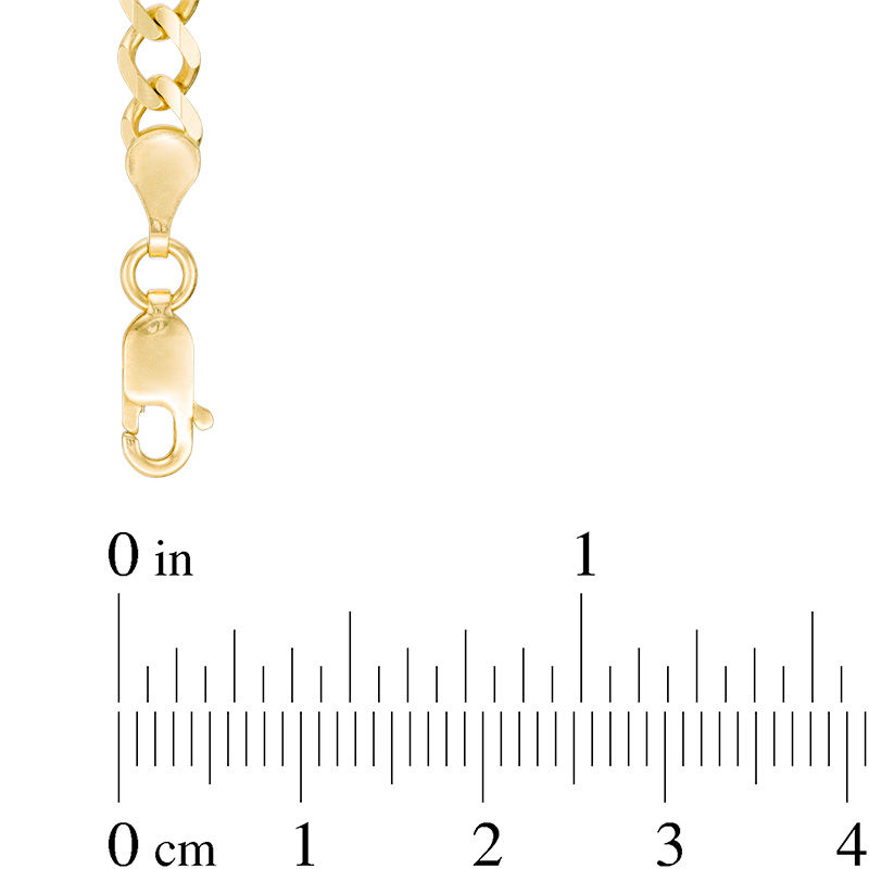 Men's 4.5mm Figaro Chain Necklace in Solid 14K Gold - 24"