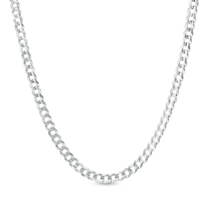 Zales Men's Reversible Curb Chain Necklace