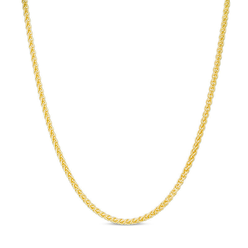 Ladies' 1.5mm Wheat Chain Necklace in 14K Gold - 18"