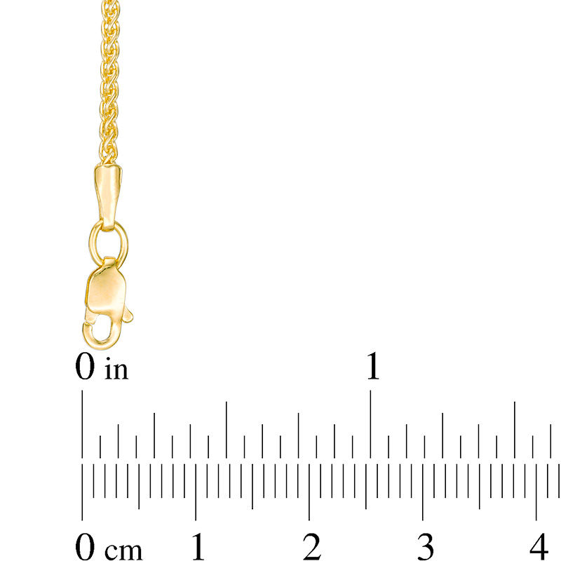 Ladies' 1.5mm Wheat Chain Necklace in 14K Gold - 18"