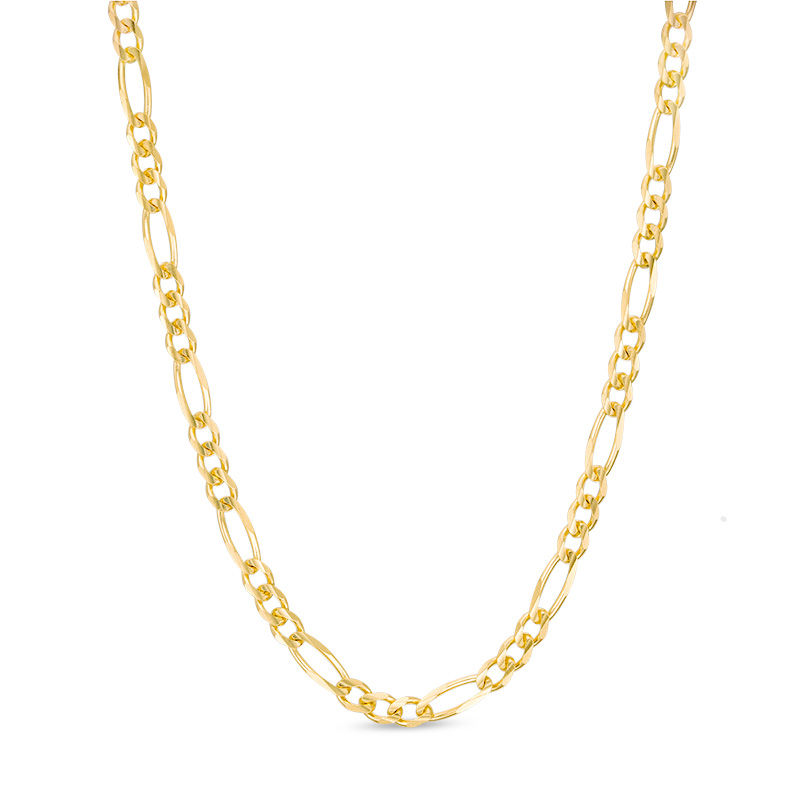 Men's 3.1mm Figaro Chain Necklace in 14K Gold - 22"