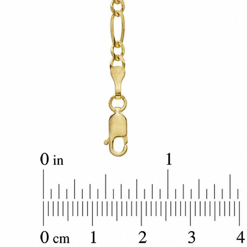 Men's 3.1mm Figaro Chain Necklace in 14K Gold - 22"