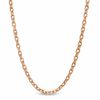 Thumbnail Image 0 of Ladies' 1.1mm Cable Chain Necklace in 14K Rose Gold - 16"