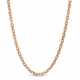 Ladies' 1.1mm Cable Chain Necklace in 14K Rose Gold - 16&quot;