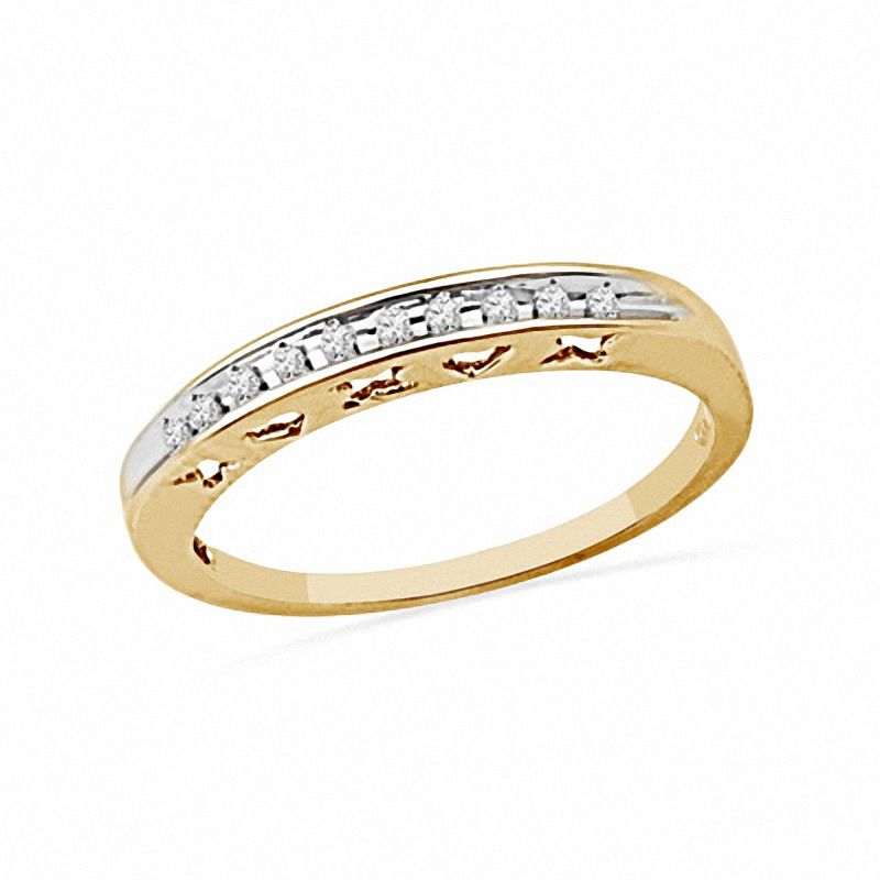 Main Image 1 of Diamond Accent Anniversary Band in 10K Gold
