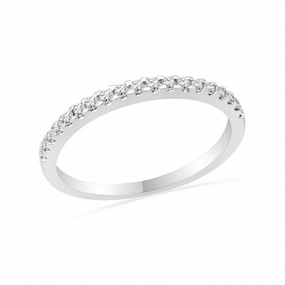 1/3 CT. T.w. Diamond Band in 10K White Gold