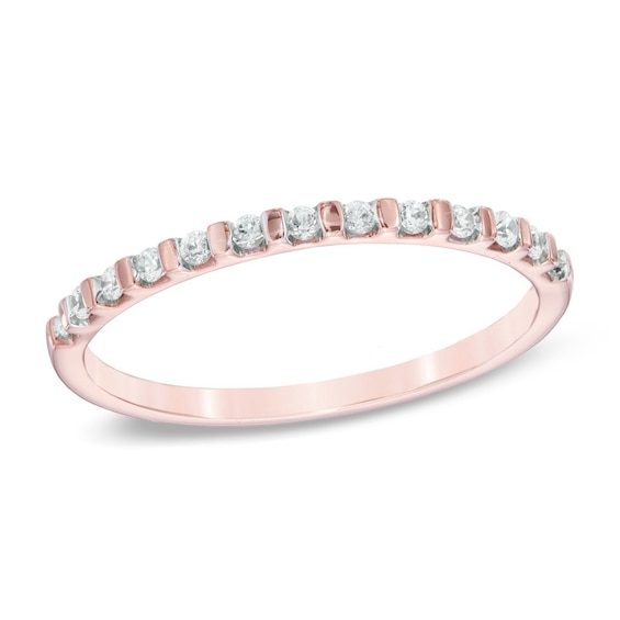 1/8 CT. T.W. Diamond Anniversary Band in 10K Rose Gold | Zales